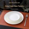 ZLIII 10-inch Pure White Bone China Flat Dinner Plate
