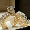 Trendy European & American Women’s Round Diamond Fashion Couple Rings