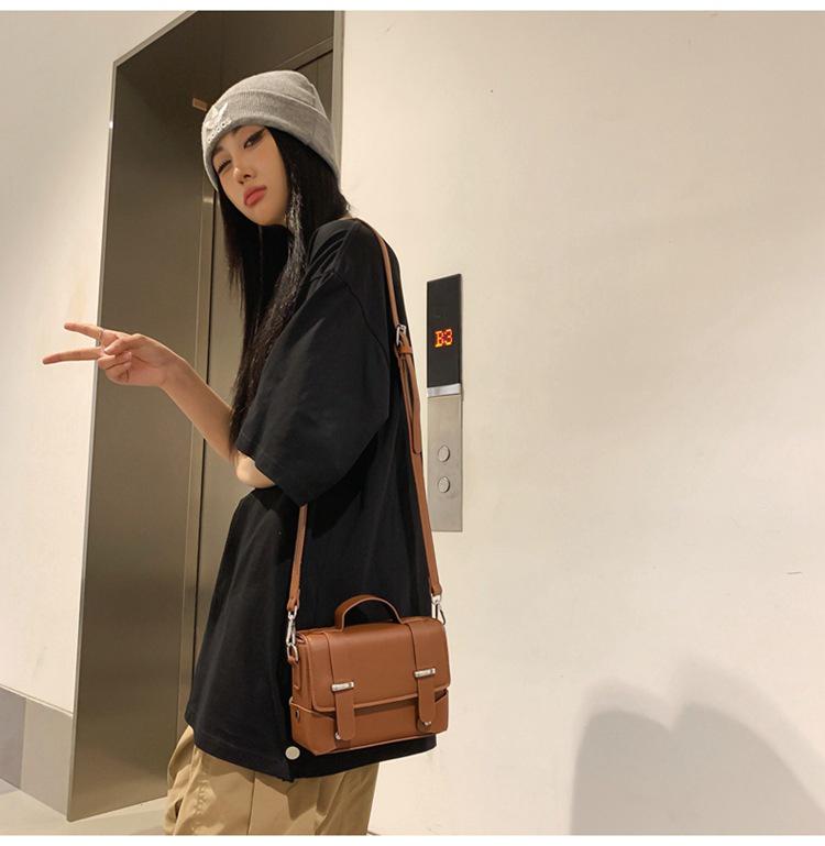 Men's Trendy Crossbody Bag - Stylish Japanese & Korean Inspired Small Square Messenger Bag