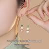 Women's Summer Style Fresh Pearl Earrings, High-End Hanfu Accessories, 925 Sterling Silver