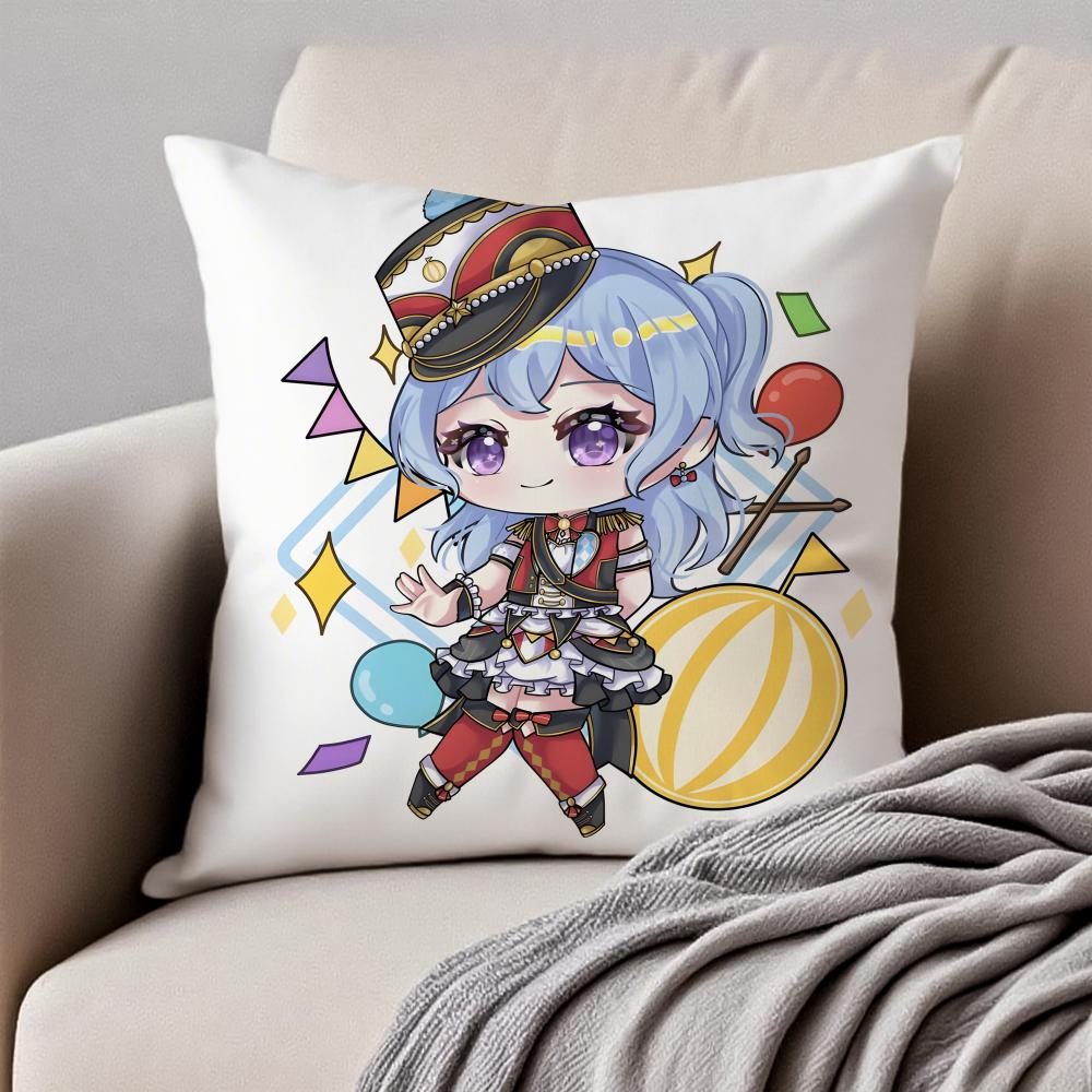 Lovely Anime BBanG Dream Its MyGO Cushion Cover Pillowcase Antidustmite Invisible Zipper Short Plush Sofa Cushion
