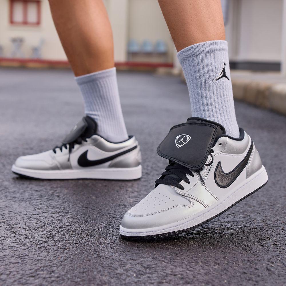 Air Jordan 1 Tiempo Low  Metallic Silver  40
