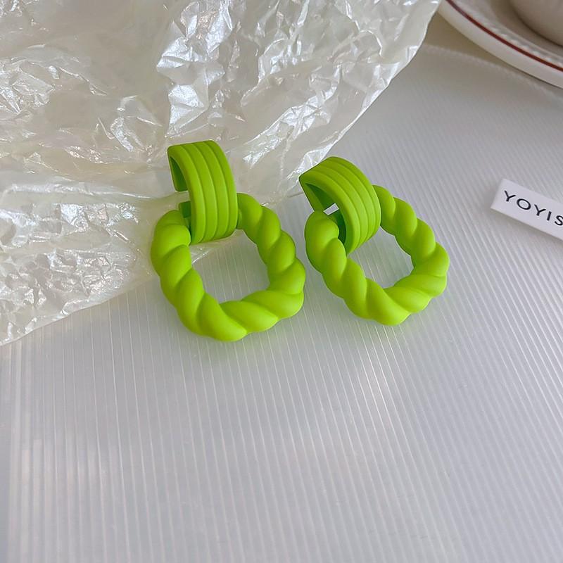 Silver Needle Green Butterfly Flower Pearl Stud Earrings Small Fresh High-end Earrings Earrings Women