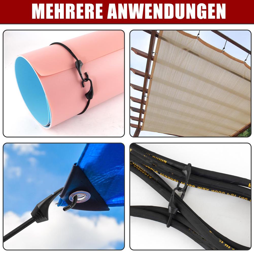 Motorcycle Elastic Luggage Rope Multi Functional Bundling Strap with Hooks High Quality Wear Resistant for Home Outdoor Bicycle