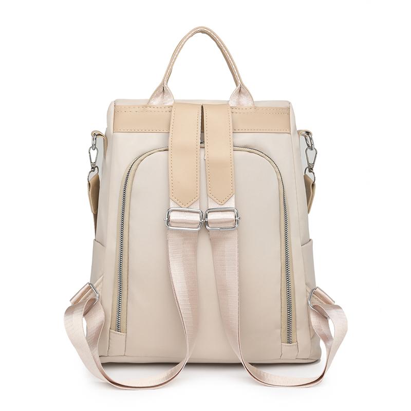 Embroidered Rhomboid Backpack Large Capacity Women's Commuter Bag Multifunctional Shoulder Bag