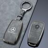 New Zinc Alloy Leather Car Remote Key Cover Case For Mercedes Benz A C E S G GLS CLA Class W213 W203 W211 W205 W177X167 W204 AMG k1