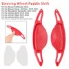 Carbon Look Steering Wheel Paddle Shifter Extension For Nissan Mitsubishi red