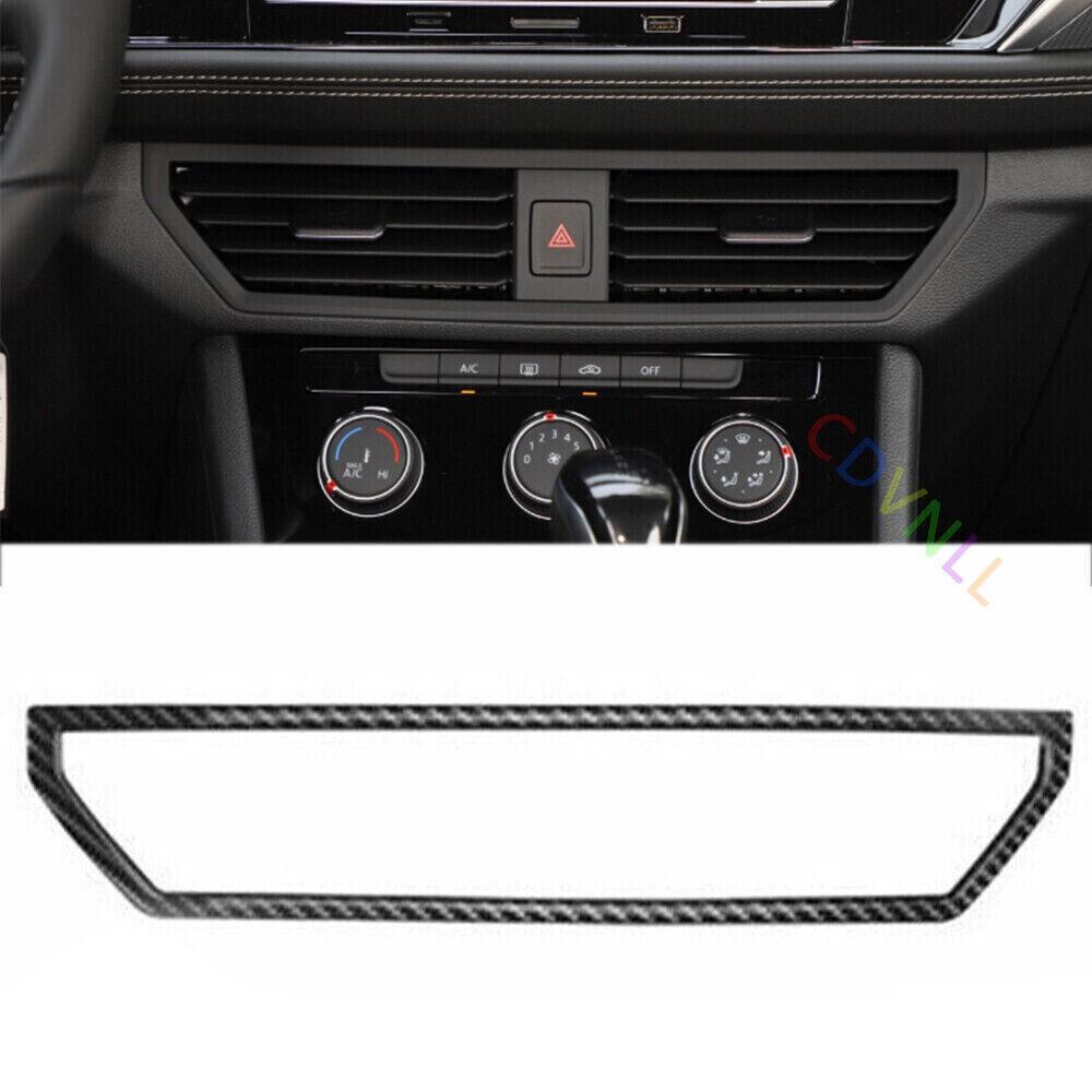 Декоративная накладка на центральный воздуховод для VW Jetta Mk7 2019-2022 из настоящего углеволокна