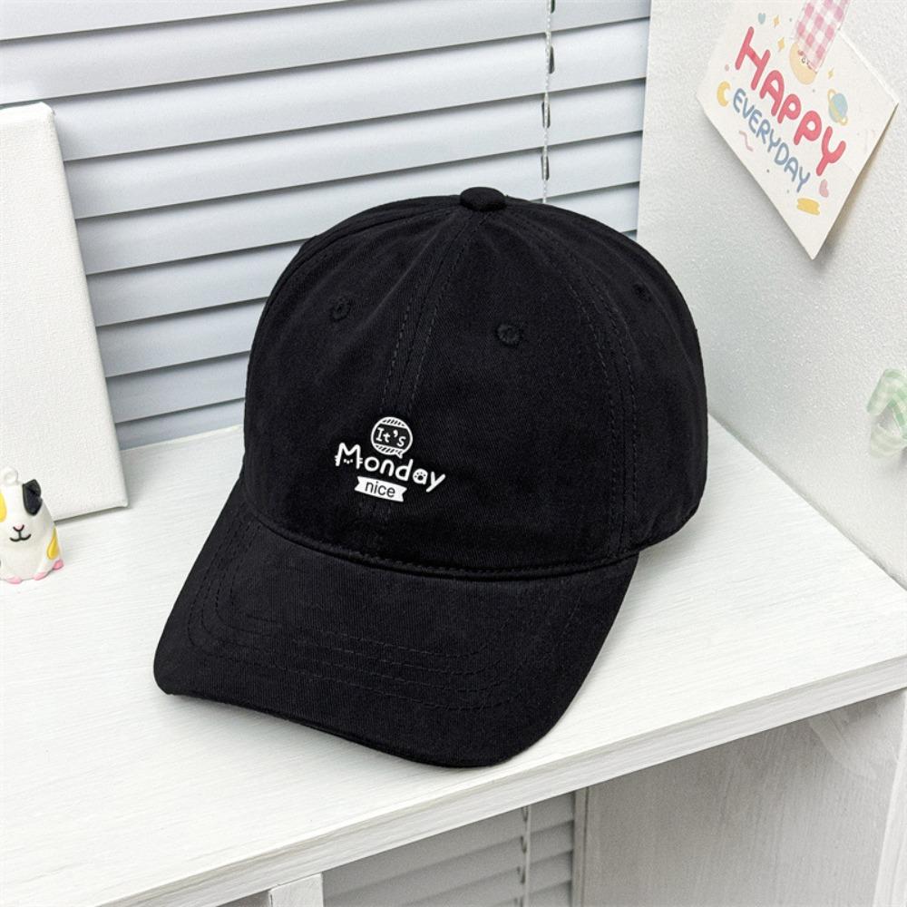 

Letter Embroidery Kid Summer Sun Hat Quick-dry Girls Peaked Cap Boy/Girls чёрный