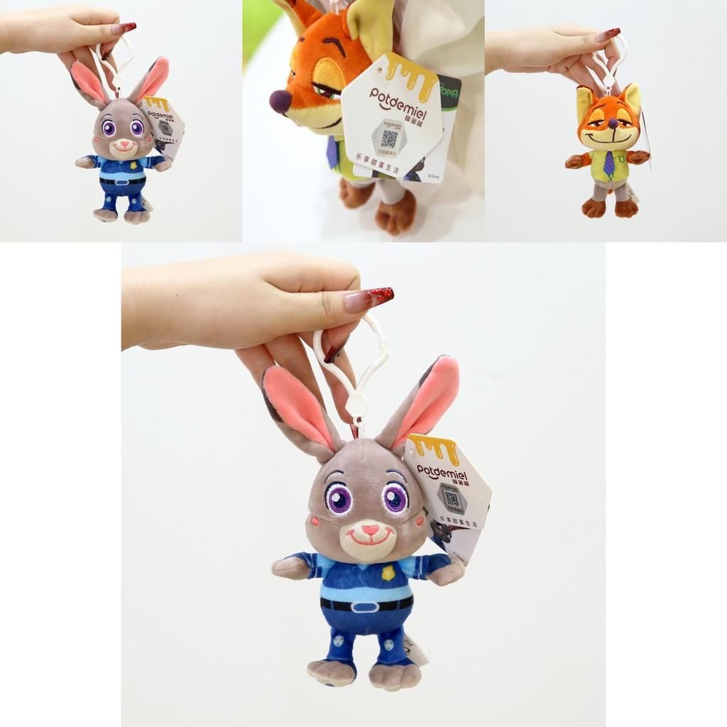 Zootopia Plush Keychain With Nick And Judy For Bag And Gift