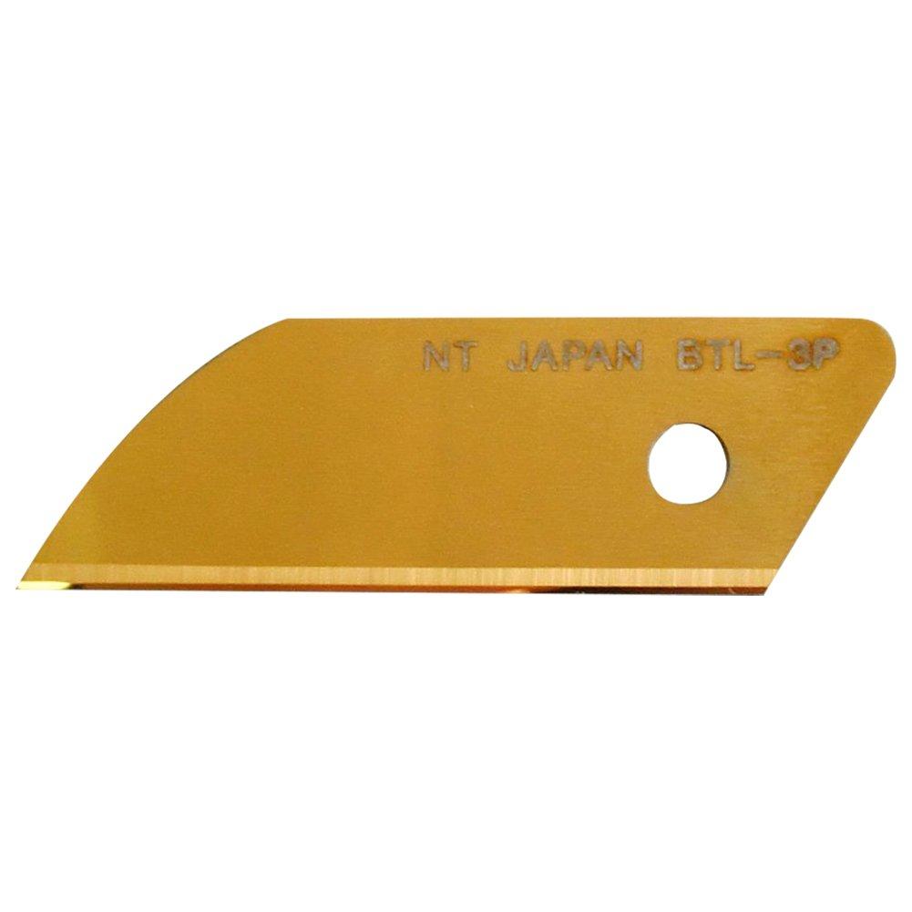 

NT Cutter Replacement Blade for Super Titanium L-Shaped, Hard, Coated, Gold, BTL-3P золотой