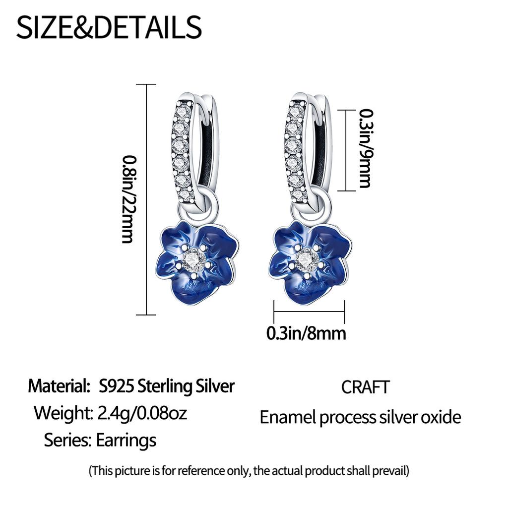 Generation Niche High Sense S9 Sterling Silver Earrings Small Flower Earrings Valentine'S Day Birthday Gift