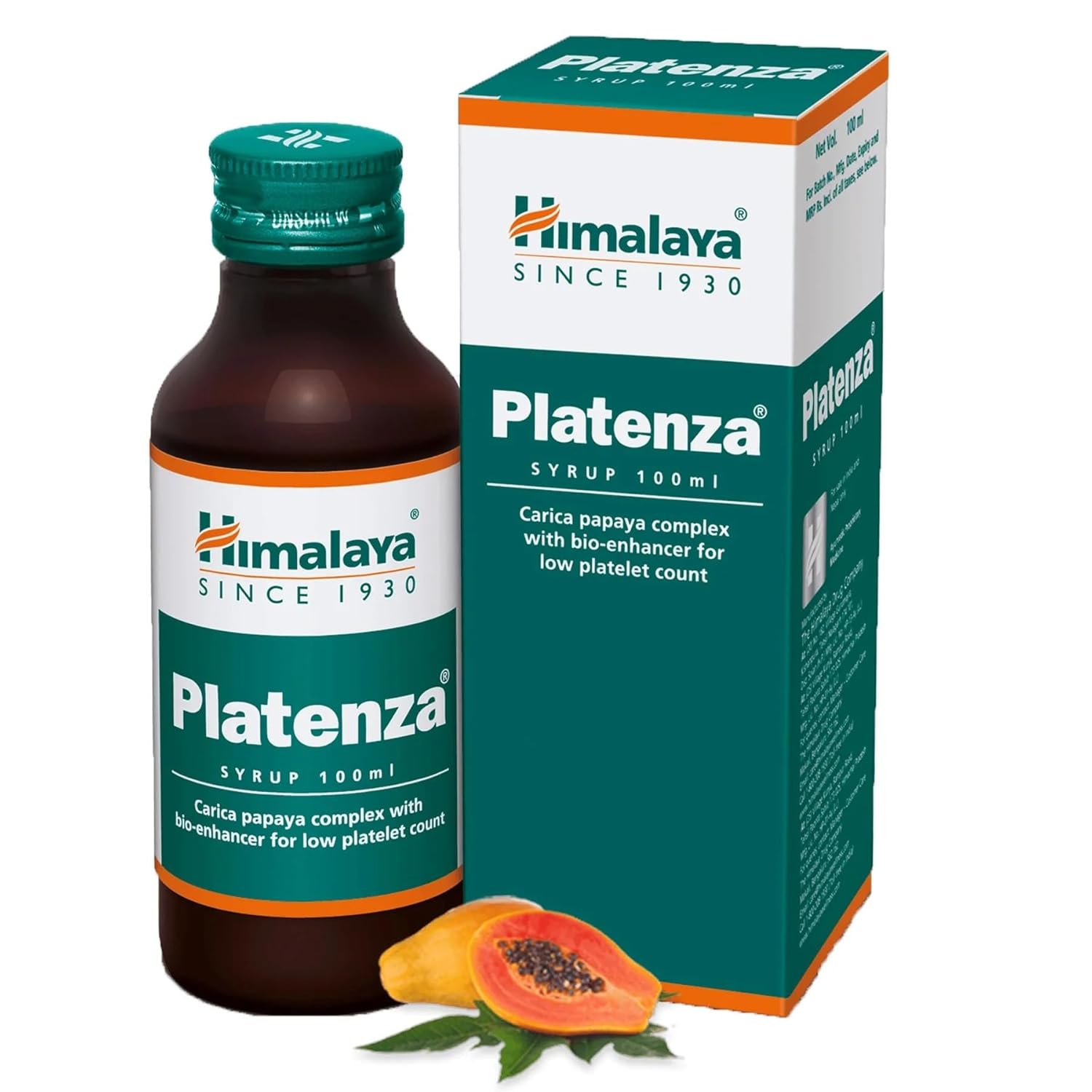 

Himalaya Platenza Syrup 100ml Natural Wellness Support For Low Platelet Count And Recovery Pack Of 1 Bottle