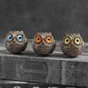 2026 Cartoon Lucky Owl Statue - Perfect for Christmas. Adorable Desktop Decoration and Small Gift Idea