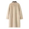 Faux Fur Lange Dames Reversibele Fuzzy Fleece Trenchcoat voor Sherpa Gevoerde Jassen Winter Furry