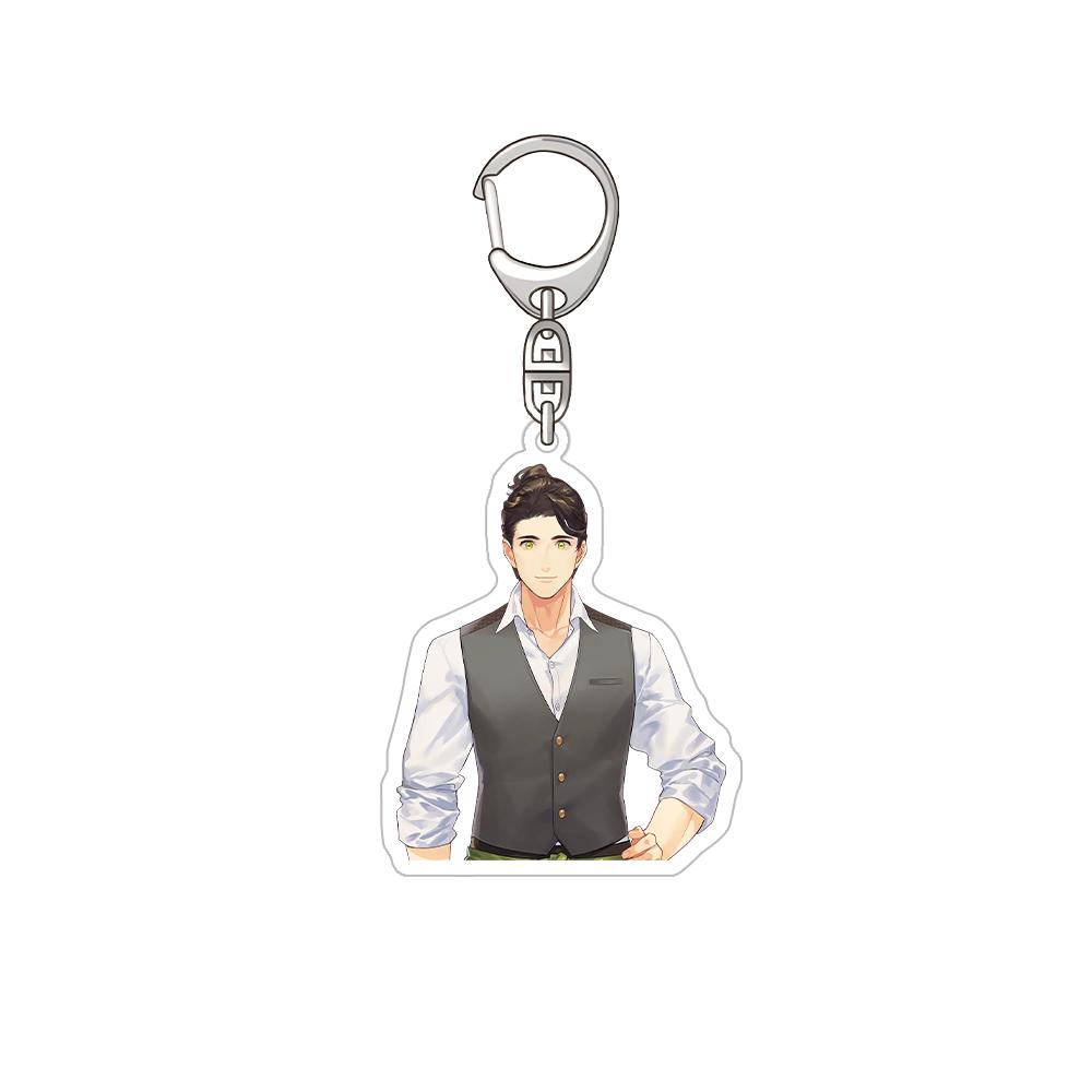 Nijisanji Aza Michiya Kouichi Inochi Urushiha Hunger Mikoto Miki Kioi Kima Tabbiito HD Acrylic Keychain Bag pendant anime goods