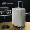 USHOW Metal Aluminum-Magnesium Alloy Travel Suitcase