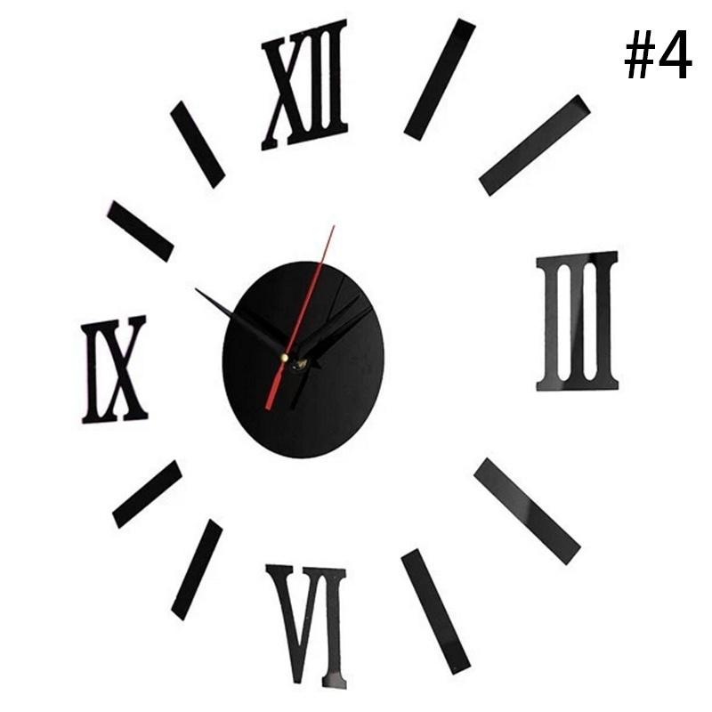 Home Decoration Wall Clock Big Mirror Wall Clock Modern Design Large Size Wall Clocks DIY Wall