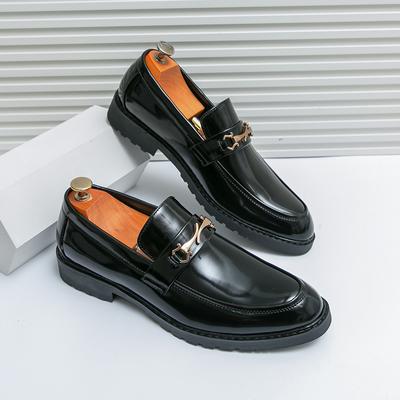 Fashion Luxury Brand Leather Men Shoes for Wedding Formal Oxfords Business Casual Office Work Shoes Men Classic Men's Pointy Dress Shoes