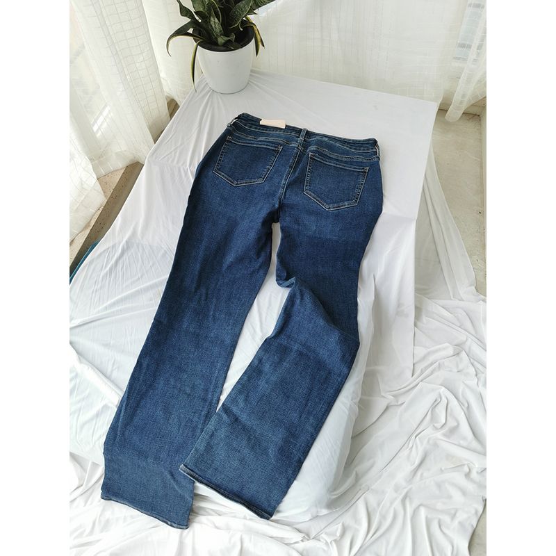 Export USA NY Marilyn Series Autumn Spring & Fall Environmental-Friendly High Elasticity 3D Cutting Elastic Multi-Color Straight-leg Denim