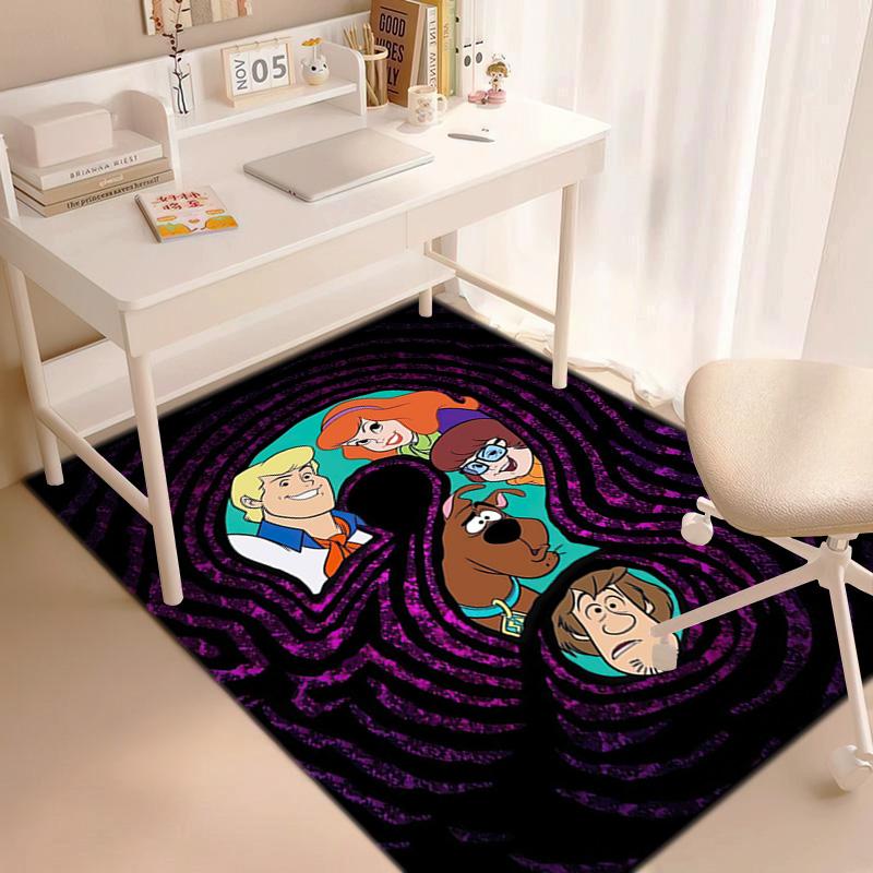 Halloween Cartoon Comedy Adventure Movie Scooby-Doo Carpet Is Suitable for Living Room and Bedroom Doormats Office Balcony Decorative Carpet V8