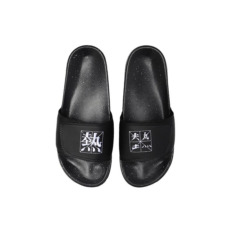 Li Ning Hot Hook and Loop Slide Slippers Women's Black AGAM014-2