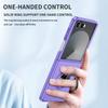 Ultra Thin Matte Feel Metal Rotatable Ring Holder Phone Case for Samsung Galaxy Z Flip 7 7FE 6 5 4 3 Shockproof Protect Back Cover