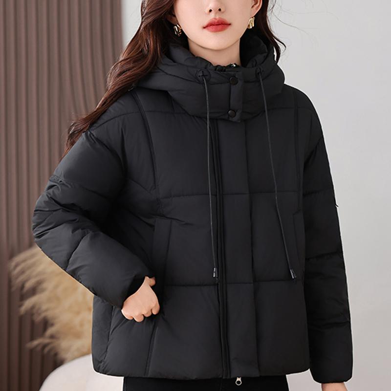 Fashion Woman Parkas Winter Short Coat Hooded Thick Warm Elegant Women's Jackets