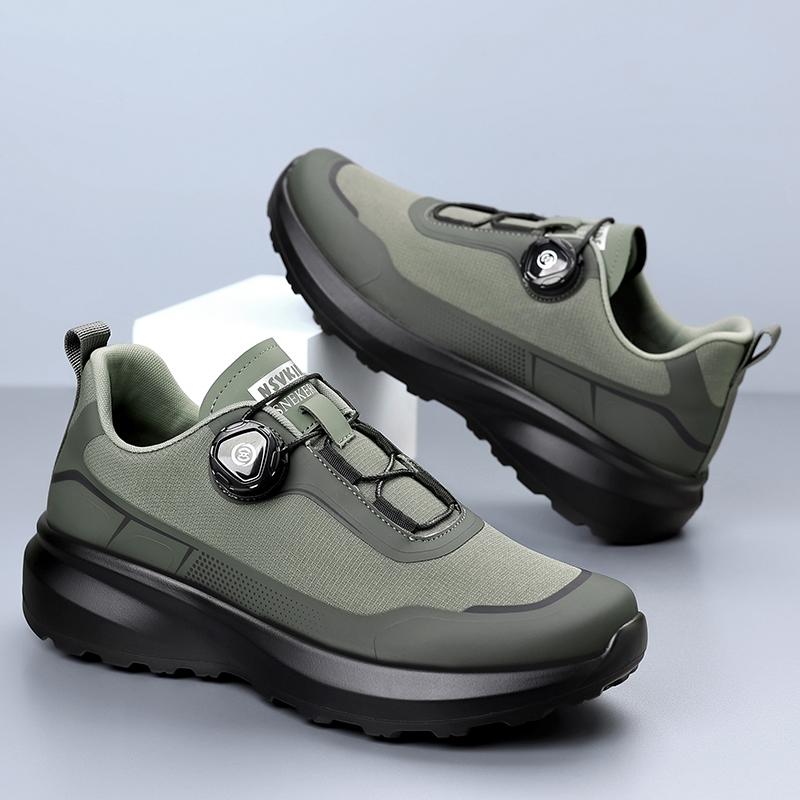 Rotating Buckle Outdoor Casual Sneaker Four Seasons Hiking Mountaineering Shoes Men's Fashion Trendy Shoes Winter Warm Footwear