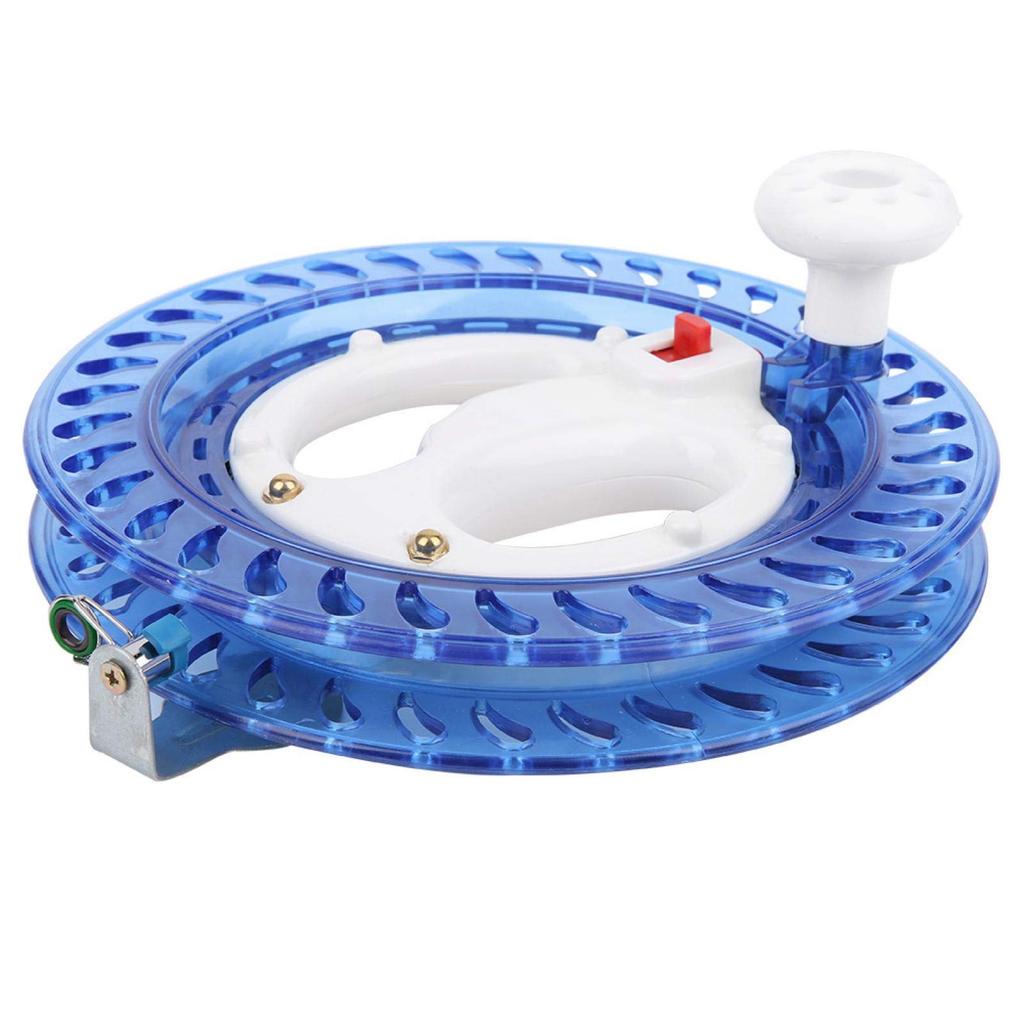 Yosoo ABS Hand Reel, Multi-Function Rotating Fishing Line Reel, Blue, for Kite Flying, Hand Fishing, Boat Fishing, OctopusSquid Flying, Flying Tool