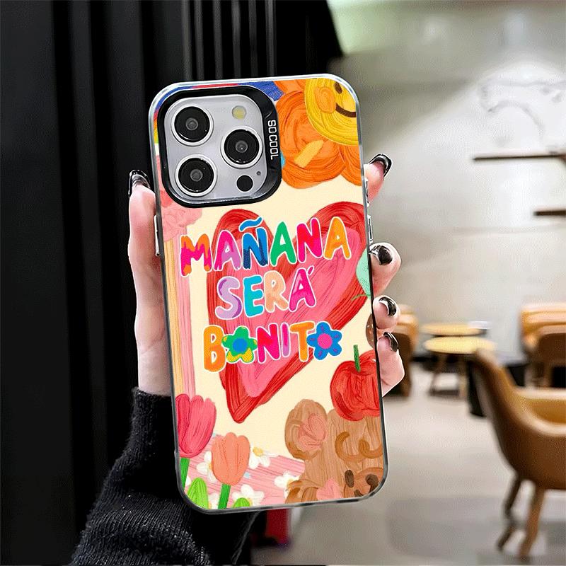 Karolg M-Manana Sera B-Bonito Soft Phone Case for iPhone 15 16 17 Pro Max 17Air 16E 14 Plus 13 12 Mini Shockproof Cover Back She
