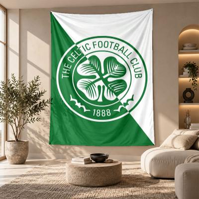 Tapiserie Decorativă, Artă de Perete Imprimată cu Celtic FC, Agățătoare de Perete Ușoară Pentru Fundal Dormitor