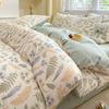 Bedding Four-piece Set, Cotton Pure Cotton Floral Quilt Cover, Bed Sheet Dormitory Three-piece Set