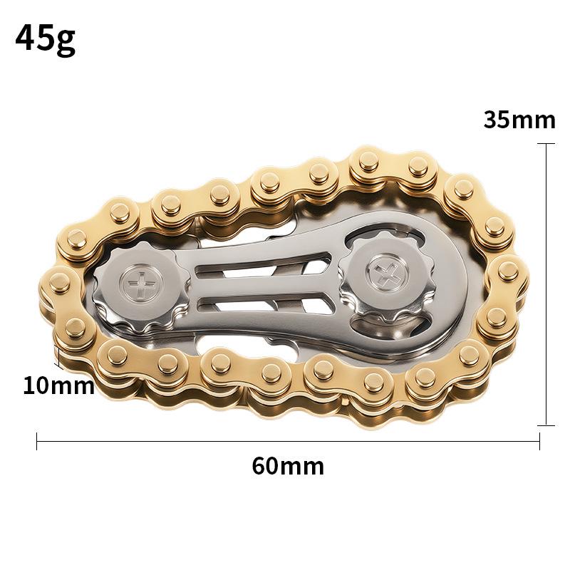 Metal Decompression Finger Gyro Chain: Innovative Black Technology Spinning Toy
