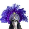 Popular Feathered Hairband Festival Costume Props Headband Samba Headdress Carnivals Party Celebration Props Headpiece
