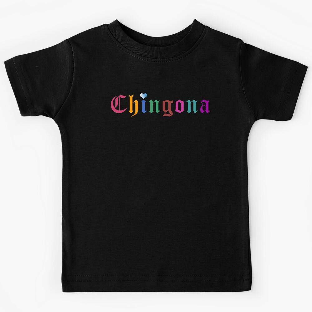 Chingona Mexican Serape Latina AF Kids T-Shirt 170
