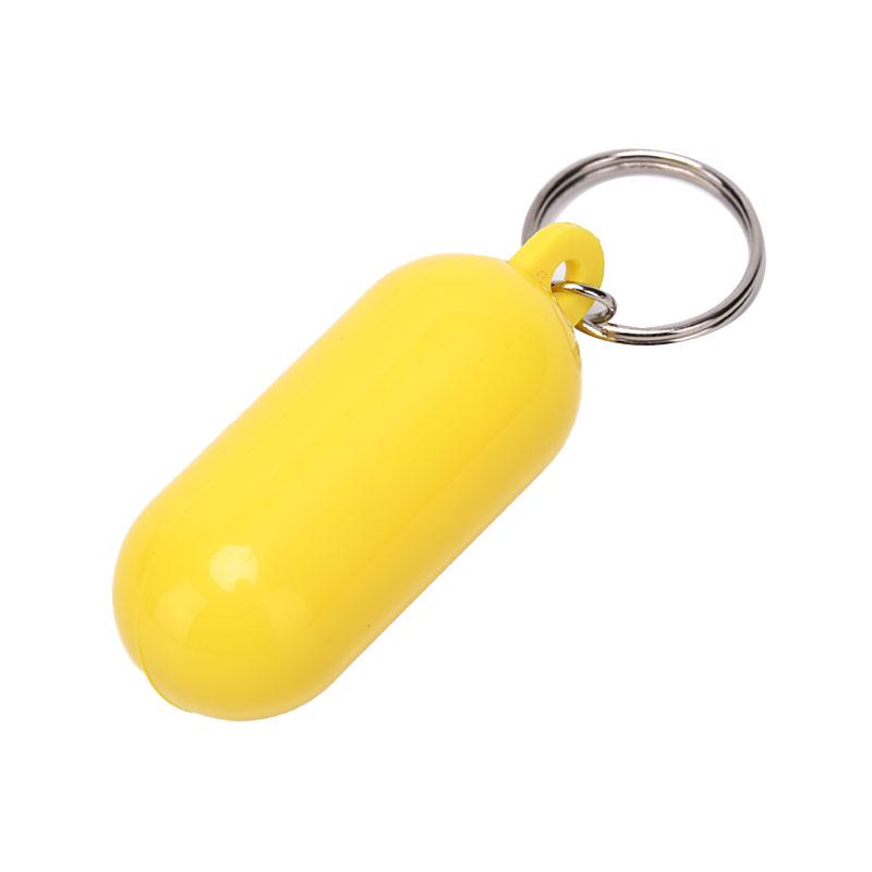 Yellow/White Color Kayak Floating Keyring Fender Buoyant Key Ring Marine Sailing Boat Float Canal Keychain
