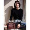Basic House Women's French Style 100% Wool Knit Sweater