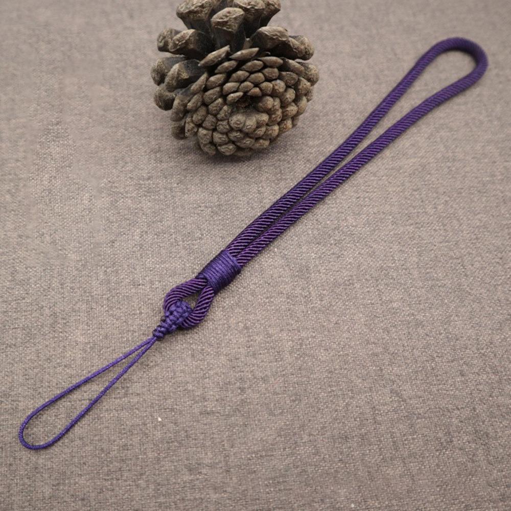 Simple Short Wrist Rope Handmade Phone Case Keychain Braided Rope Phone Lanyard  Phone Accessories