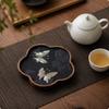 Walnut Wood Tea Tray Wooden Dry Brewing Sturdy Elegant for Tabletop