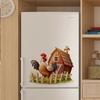 Cartoon Farm Animals Wall Sticker PVC Self-Adhesive Removable for Kitchen Bedroom Living Room Background Wall Home Decor Art