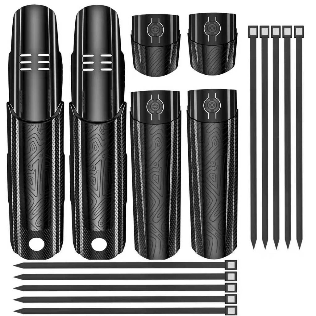 ENLEE Mountain Bike Mudguards Extended And Widened Rain Guards Carbon Fiber Texture For Front And Rear