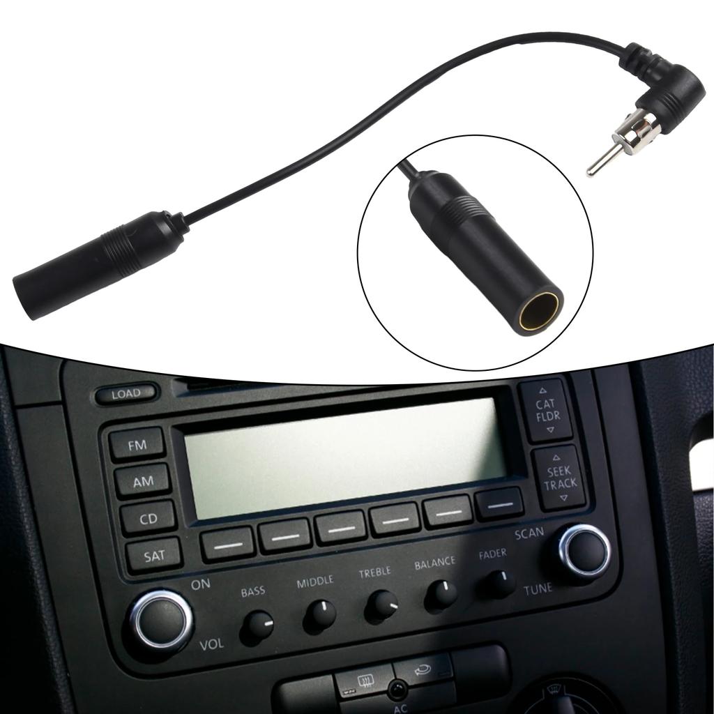 Car Stereo Audio Radio Antenna Adapter Vehicle FM/AM Radio Aerial Extension Car General Elbow Antenna Male To Female Plug Cable