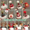 Christmas Hat Headband Christmas Glowing Headwear Party Decoration Luminous Xmas Tree Elk Hairpin Festival Party Small Gifts