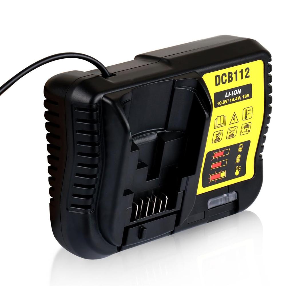 DCB112 DCB609 Lithium Battery Charger For Dewalt 10.8V 12V 14.4V 18V 20V DCB206 DCB205 DCB204 DCB203 DCB120,DCB107 DCB115 DCB105