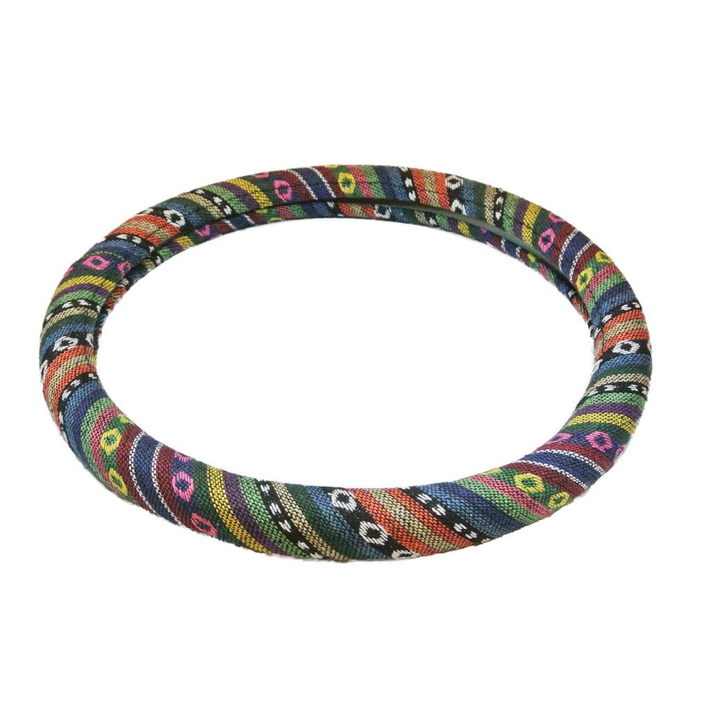 Stork Corp Ethnic Steering Wheel Cover for Cars (Size Small)