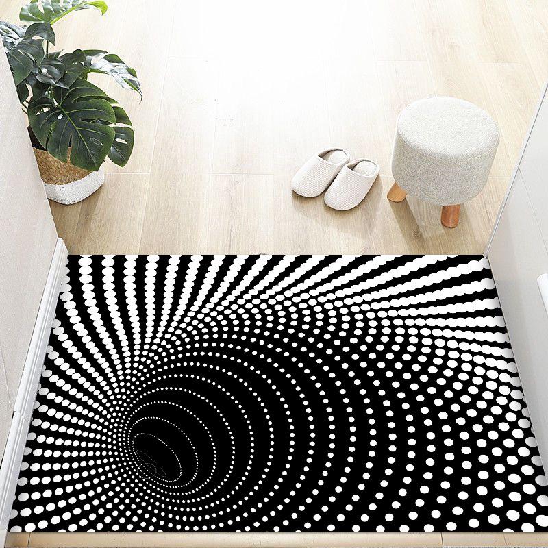 3D Dizziness Crystal Velvet Floor Mat  Durable and Easy to Clean Anti-Slip Mat for Home Decoration  Entry Door Mat