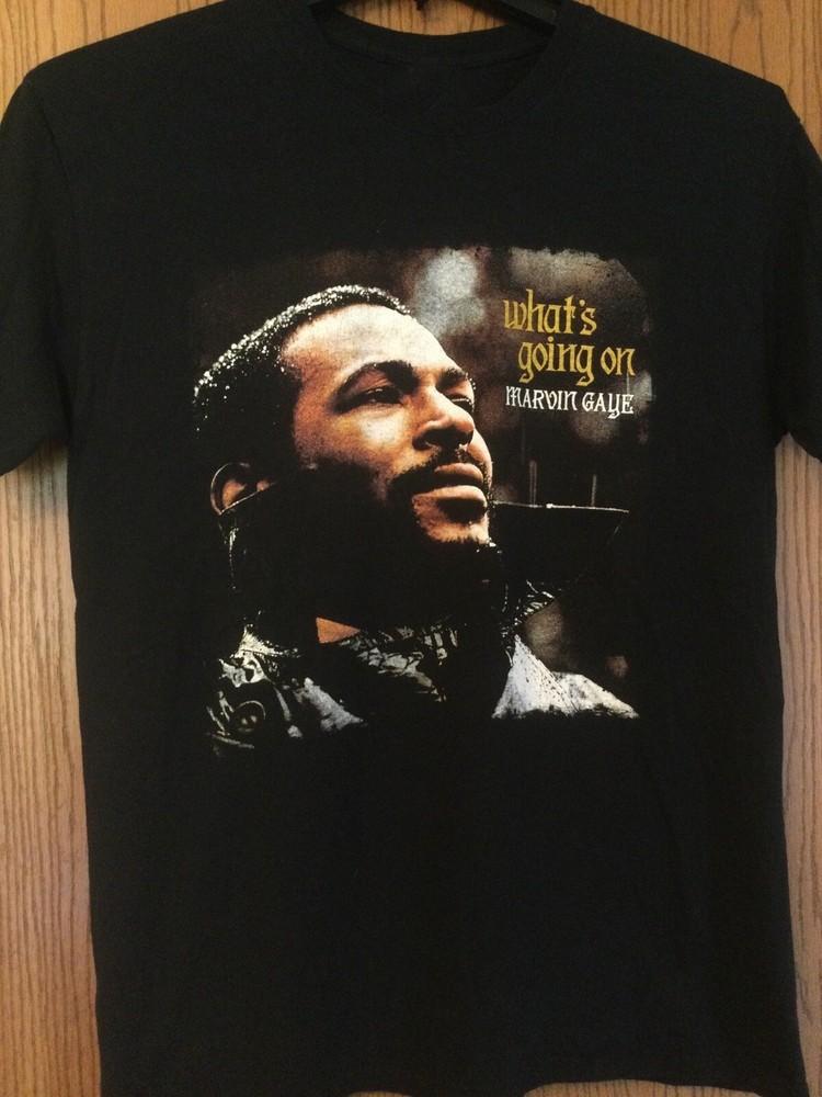 Marvin Gaye - “What’s Going On” - Black Shirt All size S-5XL AD582 Unisex T-Shirt S