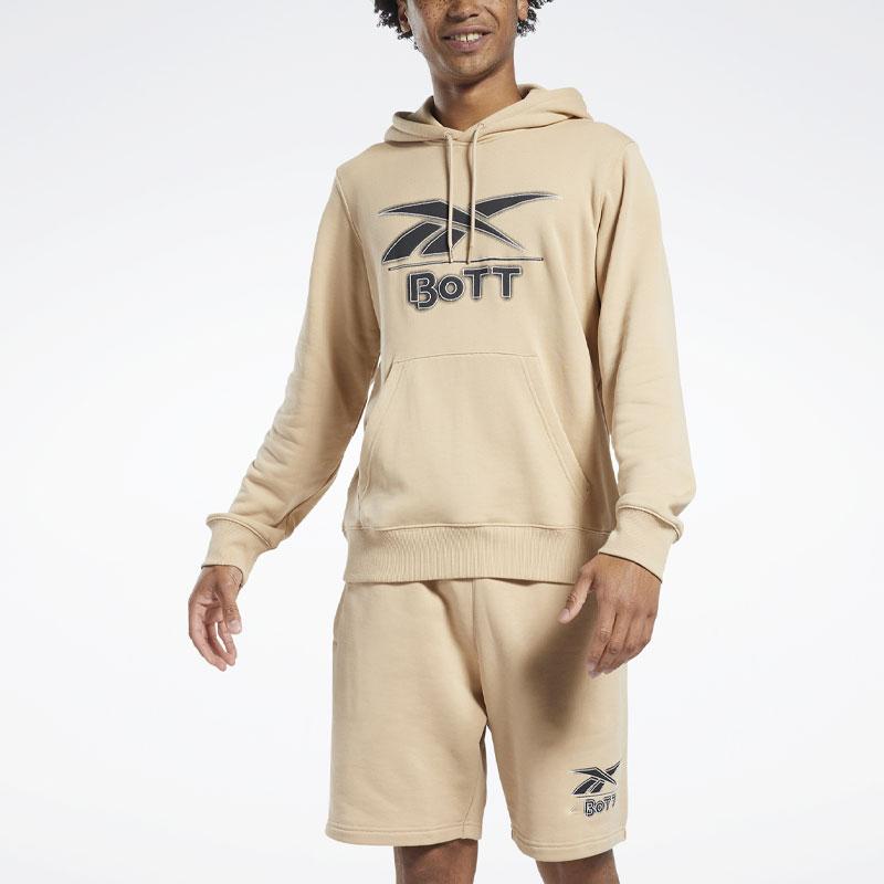 Reebok X BoTT OTH Letter Logo Printed Hoodie Unisex Hoodies Light-Brown HS3330