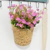 Handmade Rattan Storage Basket Garden Plant Flower Pot Foldable Seagrass Straw Hanging Woven Toy Storage Container Home Decor